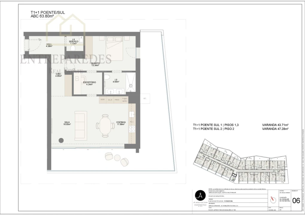 Apartamento T1 para Venda em Oliveira do Douro Foto 44