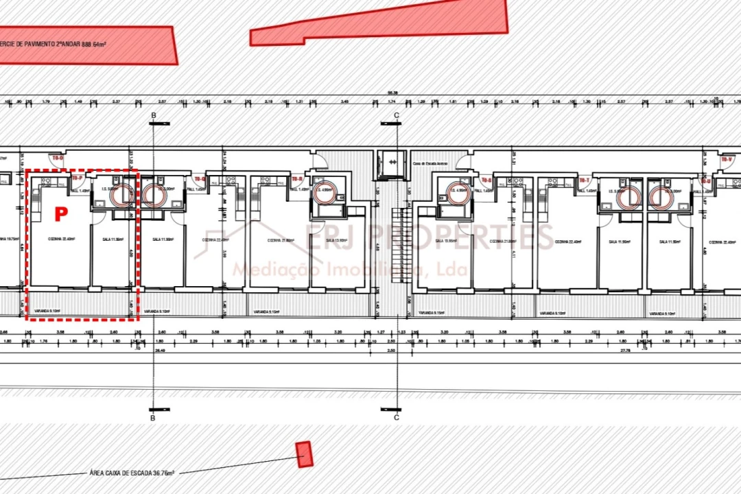 Apartamento T1 para Venda em Altura Foto 3