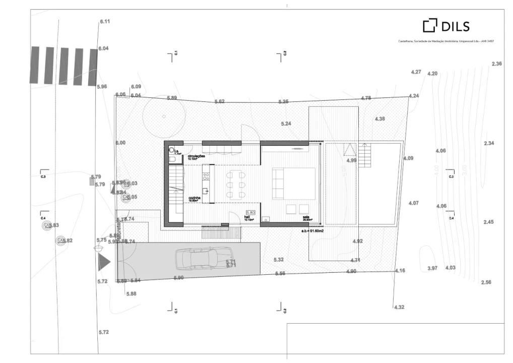 Moradia T3 para Venda em Comporta Planta 2