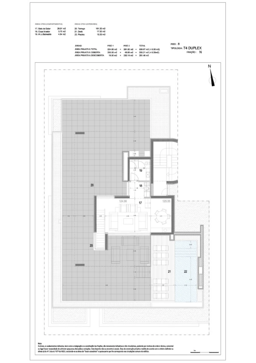 Apartamento T3 para Venda em Lordelo do Ouro e Massarelos Planta 3