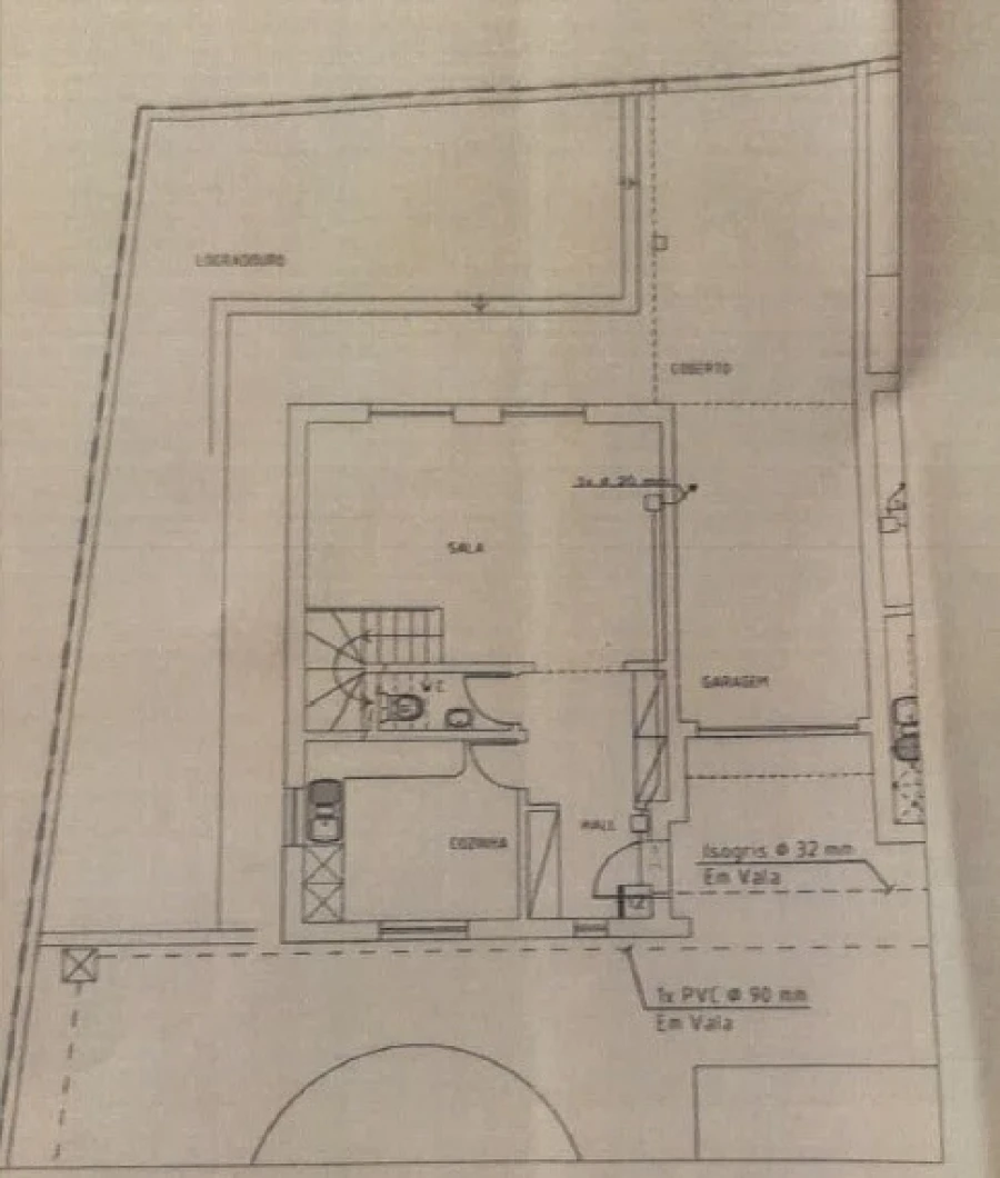 Moradia T3 para Venda em Santa Barbara Planta 1