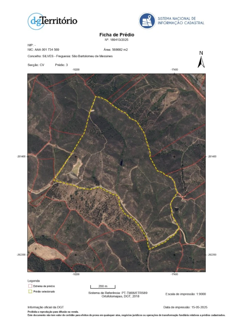 Terreno Agricola ou Rústico para Venda em São Marcos da Serra Planta 1