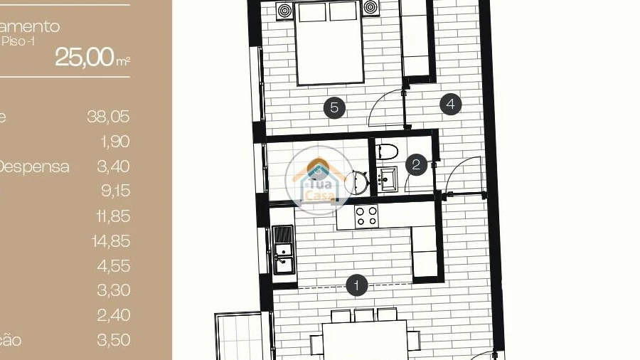 Apartamento T2 para Venda em Ponta Delgada (São José)