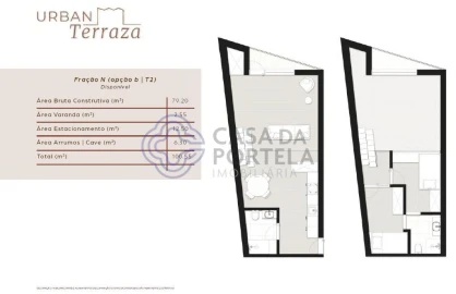 Apartamento T2 para Venda em São Mamede de Infesta e Senhora da Hora