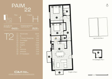 Apartamento T2 para Venda em Ponta Delgada (São José)