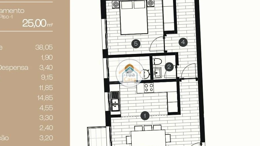 Apartamento T2 para Venda em Ponta Delgada (São José)