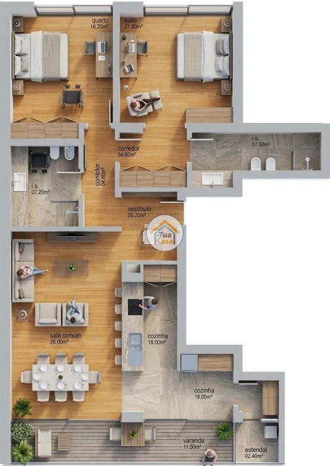 Apartamento T2 para Venda em Lagoa (Nossa Senhora do Rosario)