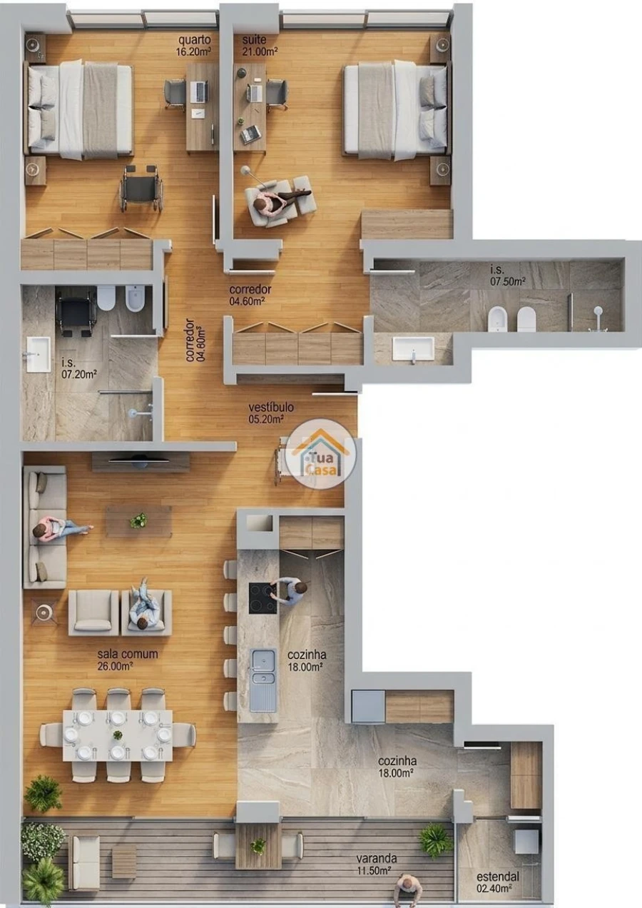 Apartamento T2 para Venda em Lagoa (Nossa Senhora do Rosario) Foto 11