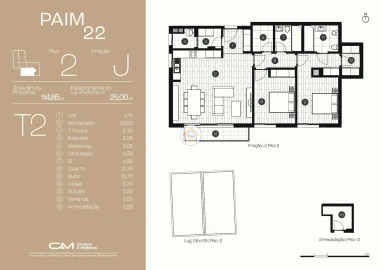 Apartamento T2 para Venda em Ponta Delgada (São José)
