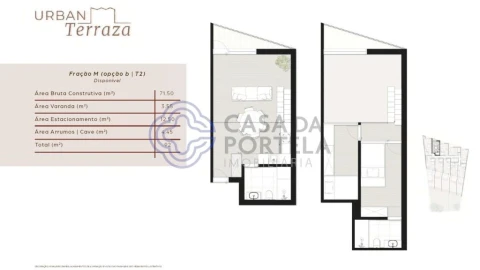 Apartamento T2 para Venda em São Mamede de Infesta e Senhora da Hora