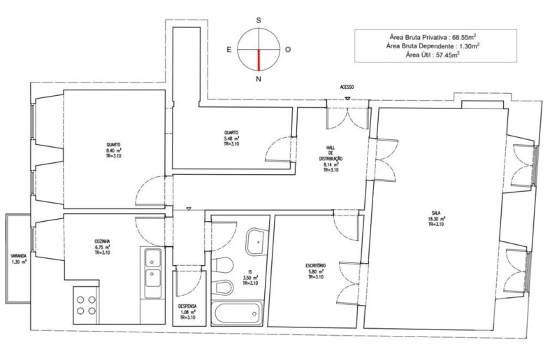 Apartamento T2 para Venda em Misericórdia Foto 16