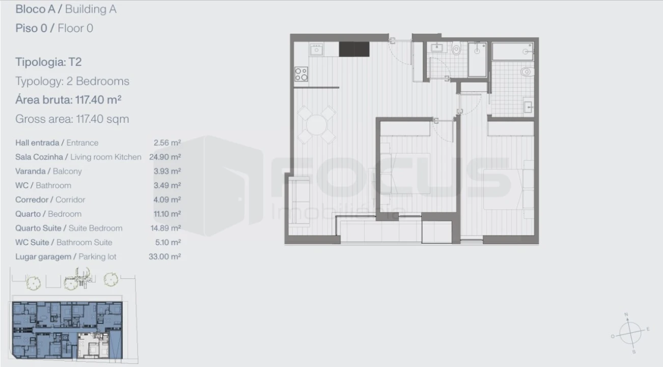 Apartamento T2 para Venda em Glória e Vera Cruz Foto 16