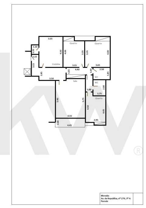 Apartamento T3 para Venda em Carcavelos e Parede