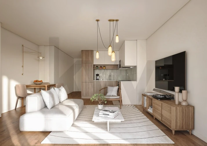 Apartamento T1 para Venda em Carcavelos e Parede Foto 4
