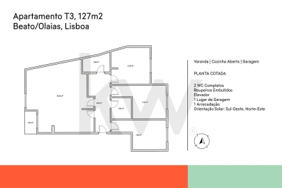 Apartamento T3 para Venda em Beato