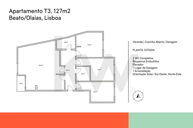 Apartamento T3 para Venda em Beato Foto 36