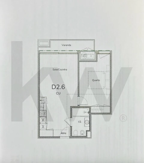 Apartamento T1 para Venda em Oliveira do Douro