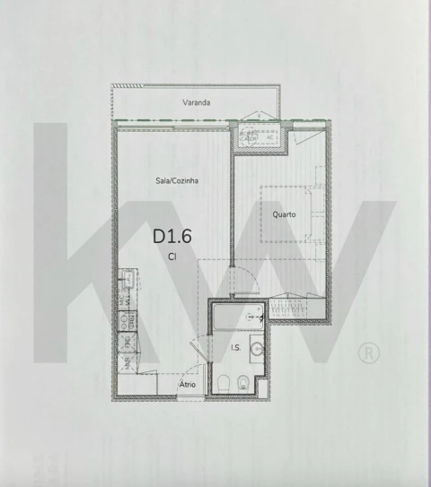 Apartamento T1 para Venda em Oliveira do Douro