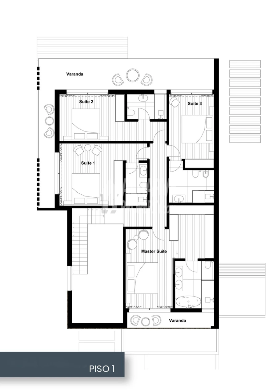 Moradia T5 para Venda em Quarteira Planta 3