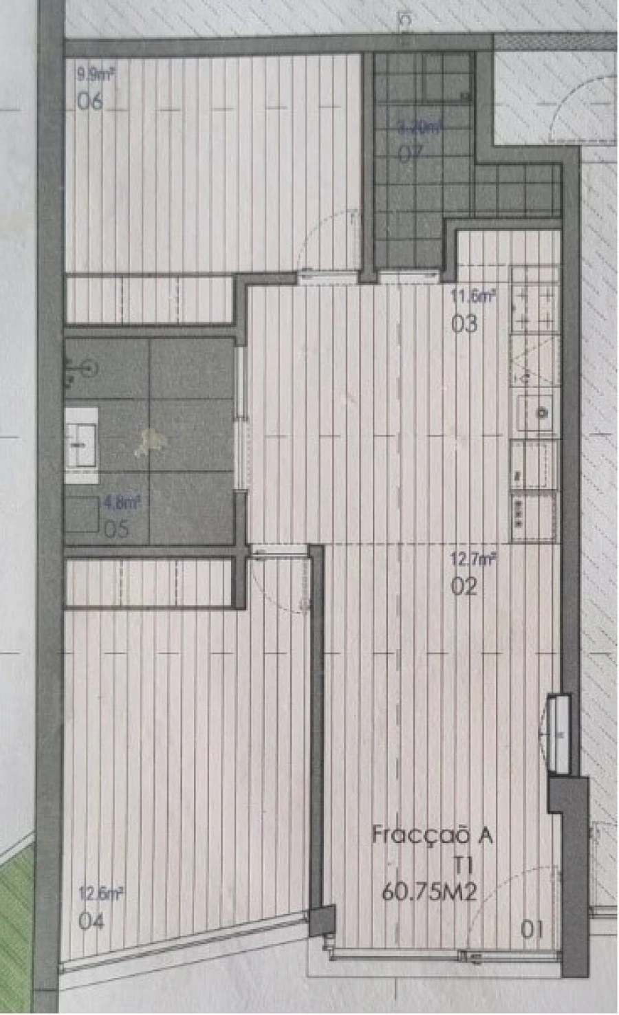 Apartamento T1 para Venda em Ermesinde Planta 1