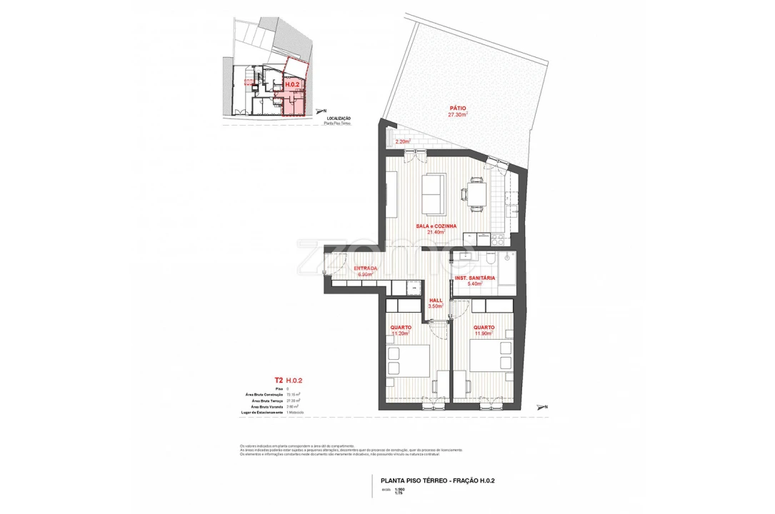 Apartamento T2 para Venda em Braga (Maximinos, Sé e Cividade) Foto 17
