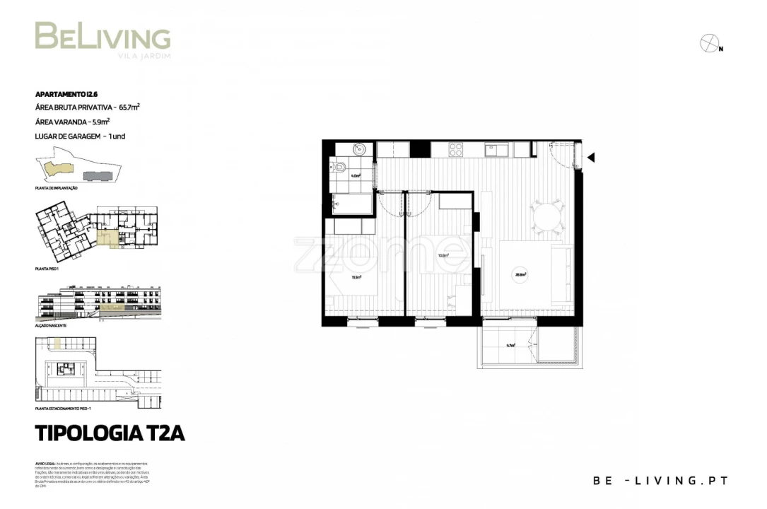 Apartamento T2 para Venda em Vila das Aves Foto 2