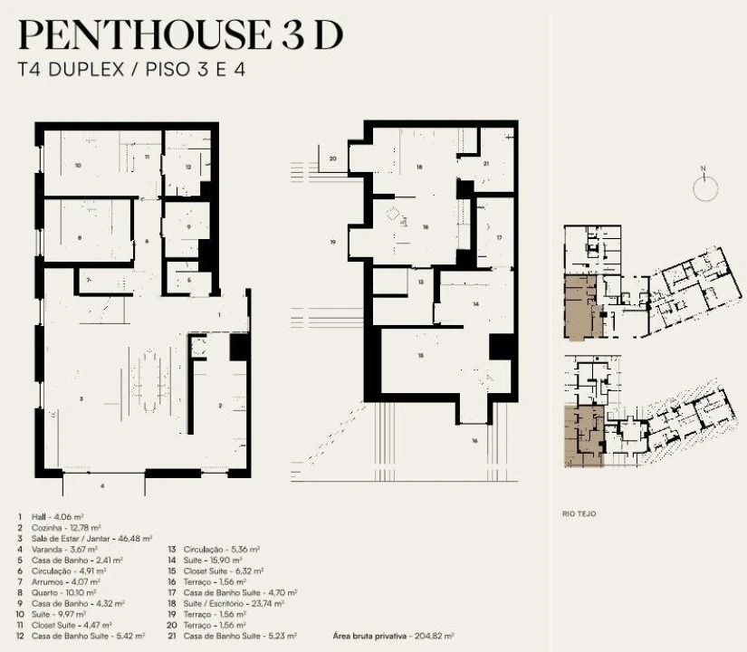 Apartamento T4 para Venda em Alcantara Foto 6