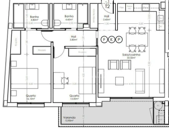 Apartamento T2 para Venda em São Felix da Marinha