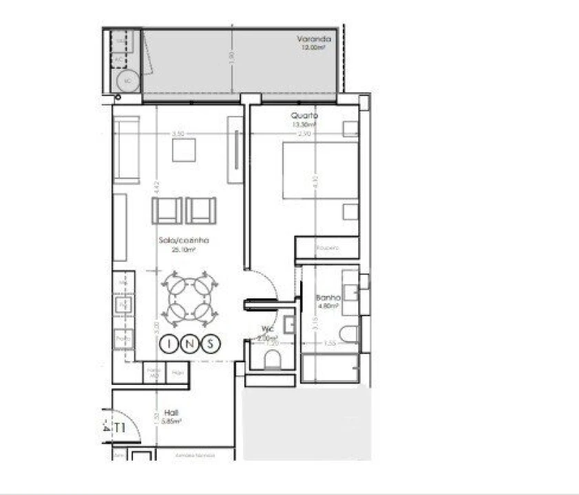Apartamento T1 para Venda em São Felix da Marinha Foto 14