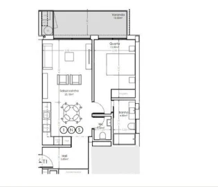 Apartamento T1 para Venda em São Felix da Marinha