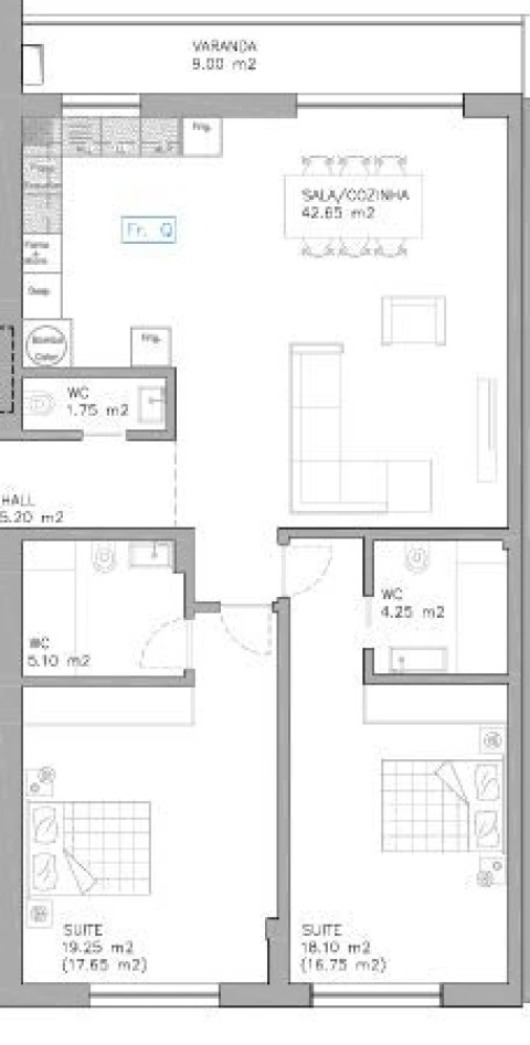 Apartamento T2 para Venda em Esgueira