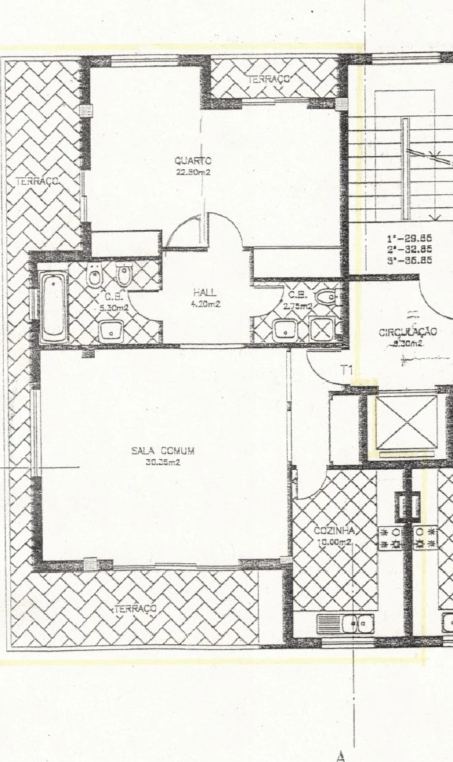Apartamento T1 para Venda em Albufeira e Olhos de Água Planta 1