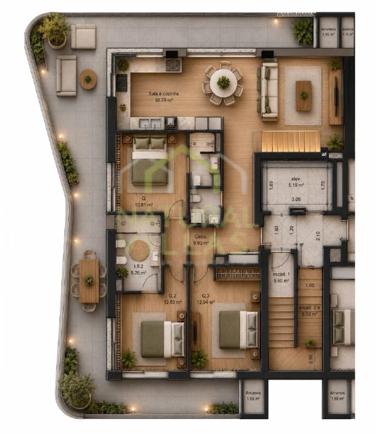 Apartamento T3 para Venda em Faro (Sé e São Pedro) Foto 10