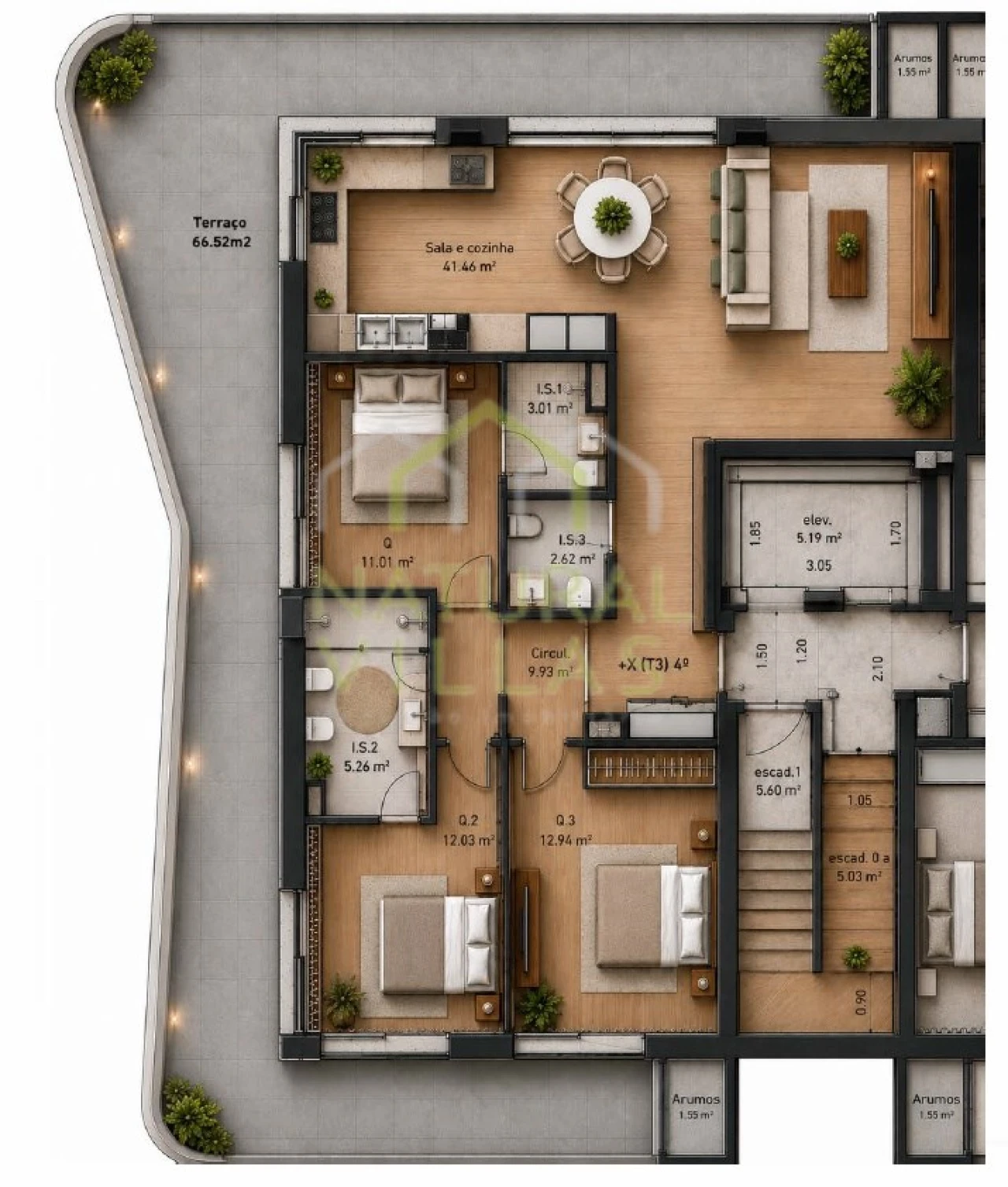 Apartamento T3 para Venda em Faro (Sé e São Pedro) Foto 10