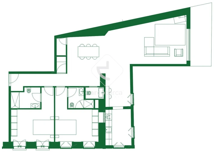 Apartamento T2 para Venda em São Jorge e Ermelo Planta 1