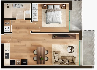 Apartamento T1 para Venda em Penafiel