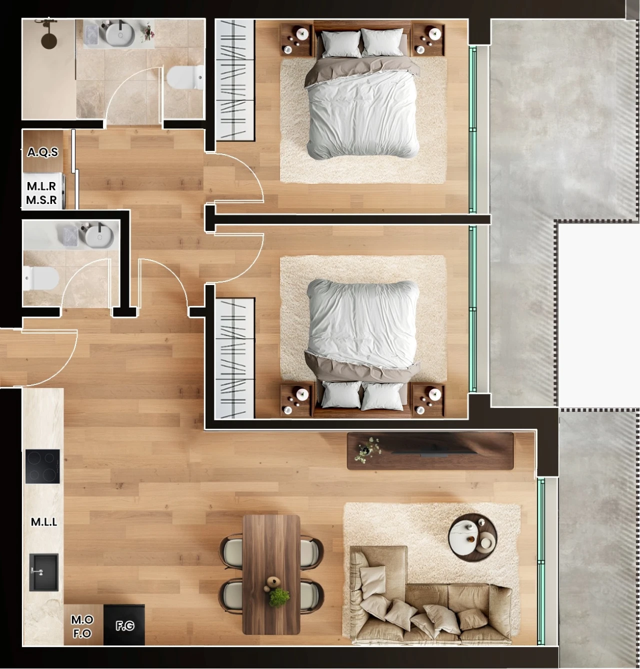 Apartamento T2 para Venda em Penafiel Foto 13