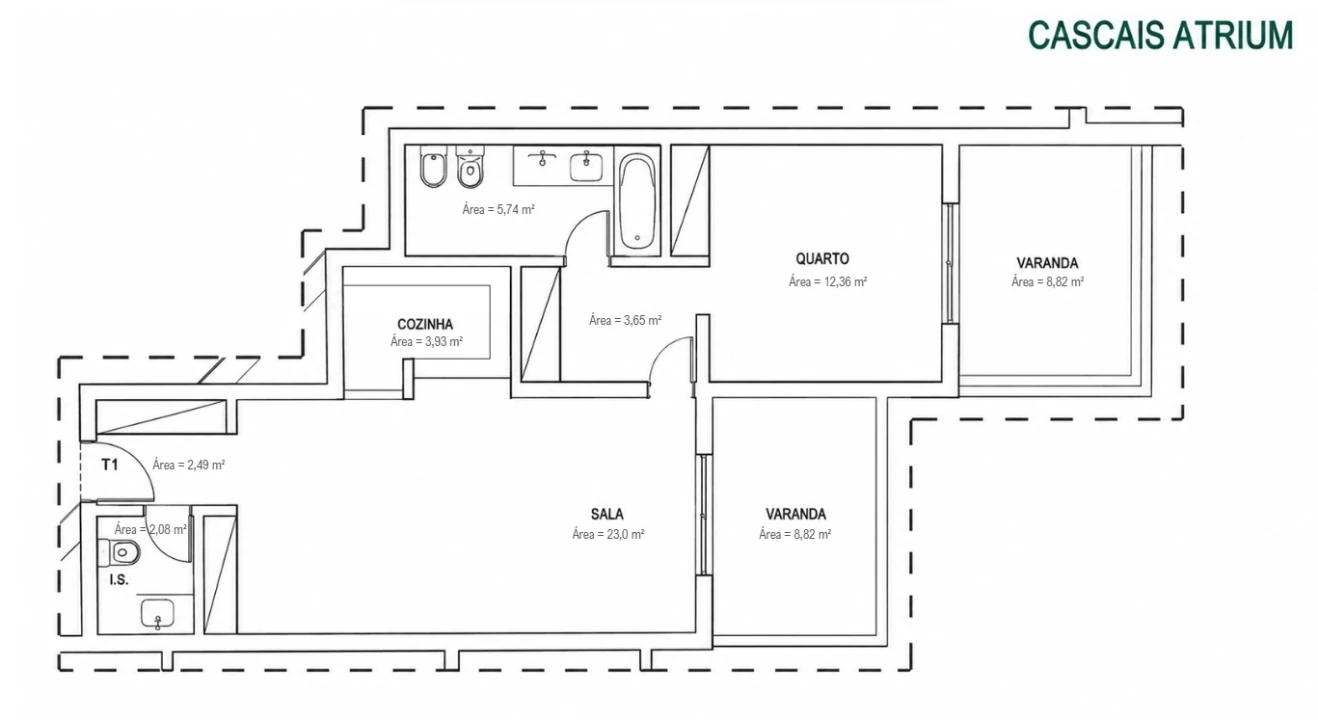 Apartamento T1 para Venda em Cascais e Estoril Foto 25