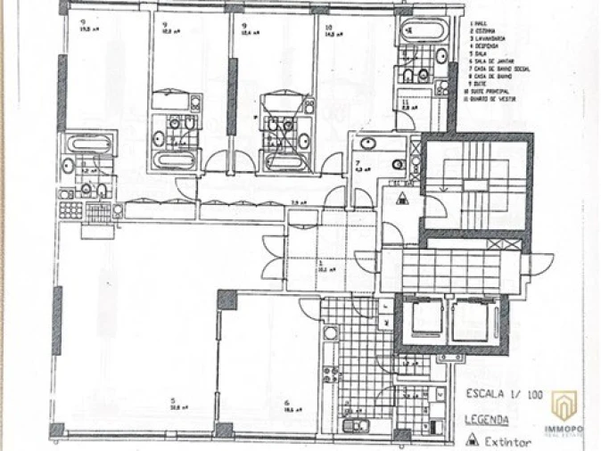 Apartamento T4 para Venda em Matosinhos e Leça da Palmeira Planta 1