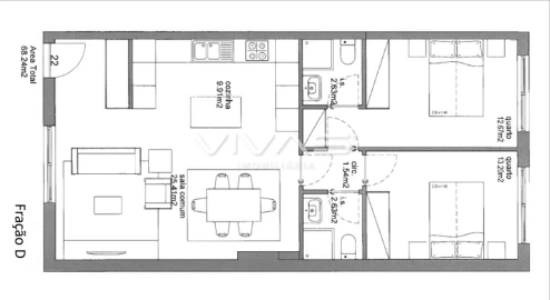 Apartamento T2 para Venda em Real, Dume e Semelhe
