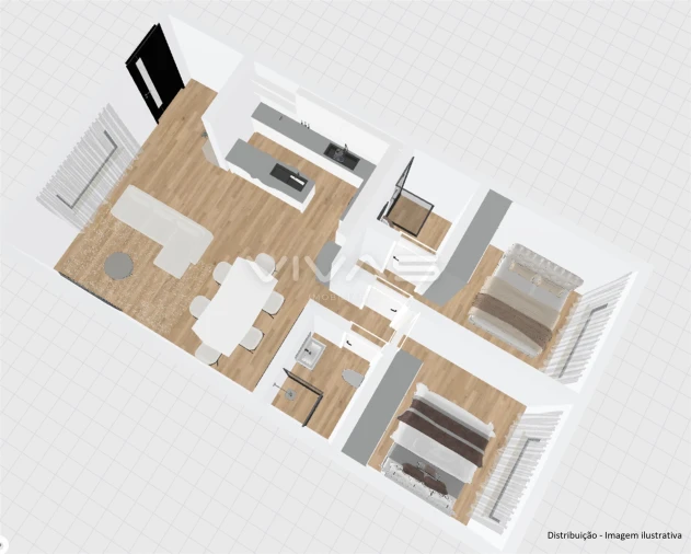 Apartamento T2 para Venda em Real, Dume e Semelhe Foto 13