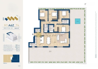 Apartamento T4 para Venda em Canidelo