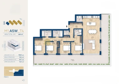 Apartamento T4 para Venda em Canidelo