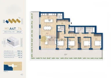 Apartamento T4 para Venda em Canidelo