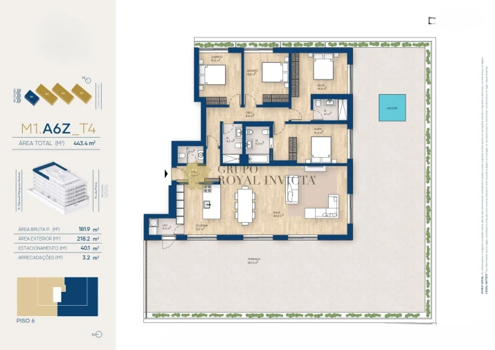 Apartamento T4 para Venda em Canidelo Foto 41