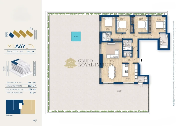 Apartamento T4 para Venda em Canidelo Foto 40
