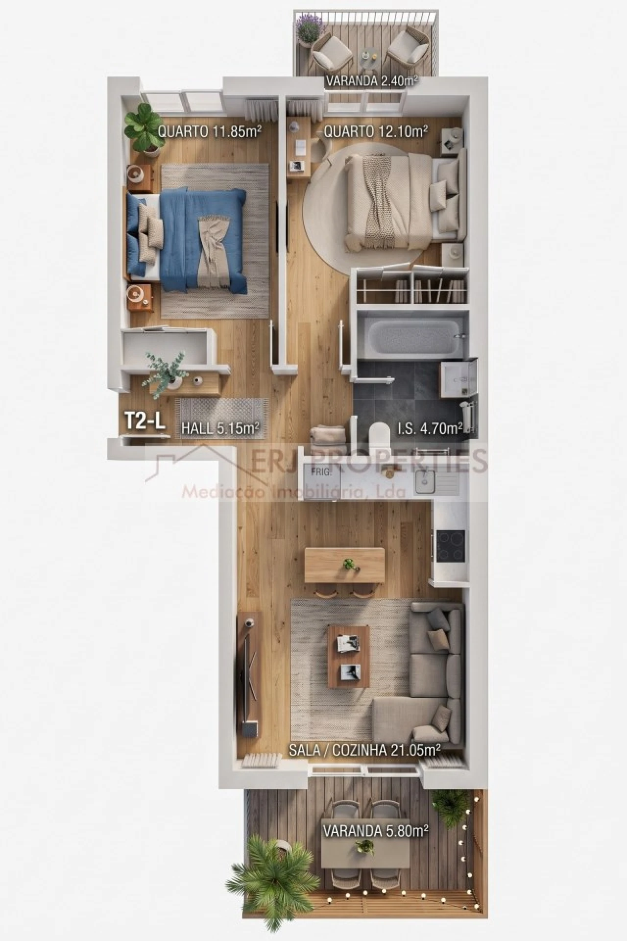 Apartamento T2 para Venda em Monte Gordo Foto 2
