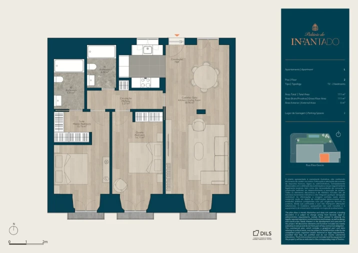 Apartamento T2 para Venda em Mina de Água Planta 1