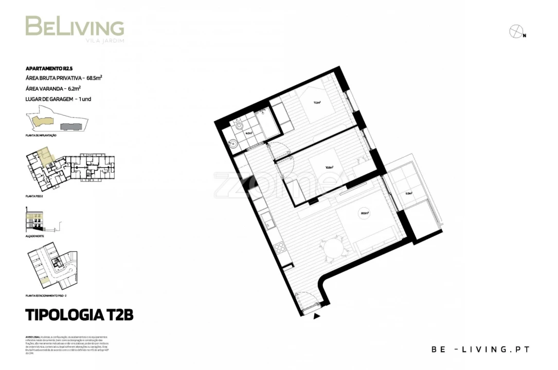 Apartamento T2 para Venda em Vila das Aves Foto 14
