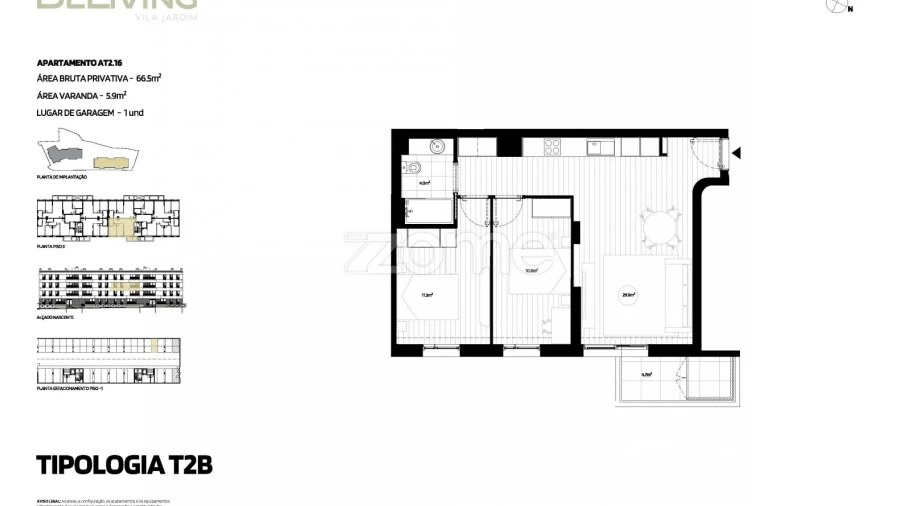 Apartamento T2 para Venda em Vila das Aves